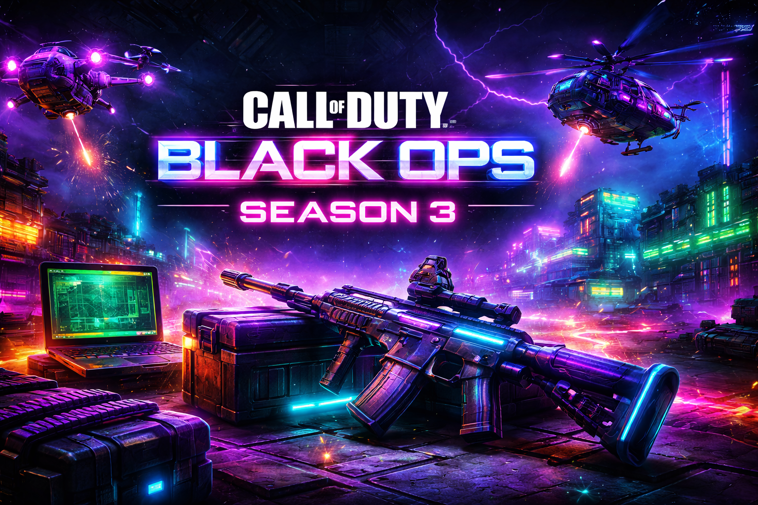 Image illustration showing the upcoming update of Call of Duty Black Ops 7